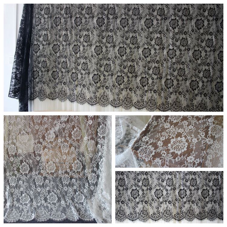 3D Wide Chantilly Lace Width 150 cm CHL0133-Lace Fabric Shop