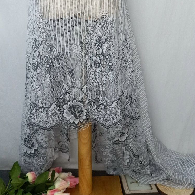 Stripe Guipure Lace Width 150 cm GL0003-Lace Fabric Shop