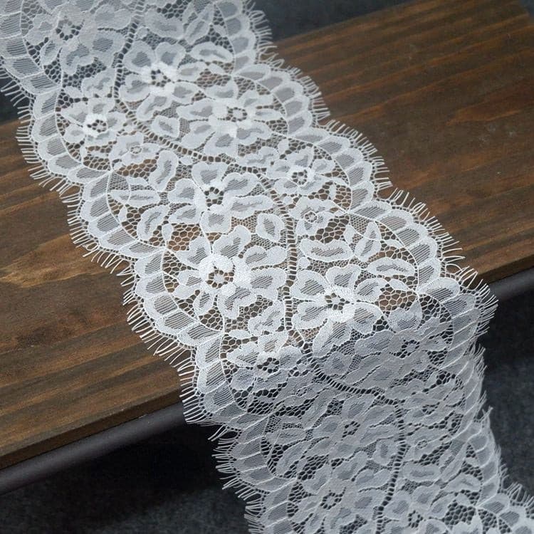 Rose Chantilly Lace Trim Width 13 cm LT0002-Lace Fabric Shop