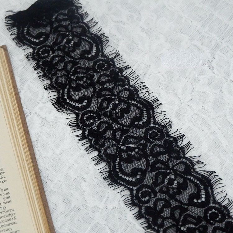 Chantilly Lace Trim Width 8-10 cm LT0011-Lace Fabric Shop