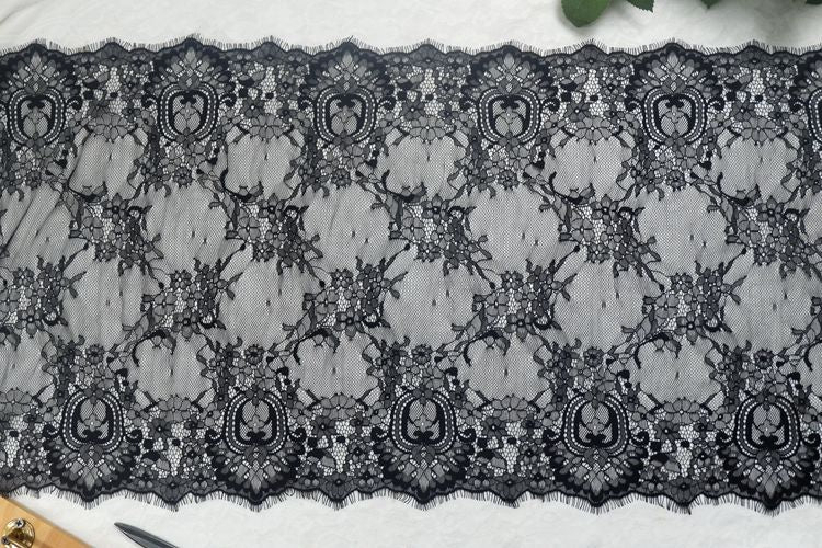 Wide Lace Material Trims Width 41-46 cm LT0302-Lace Fabric Shop