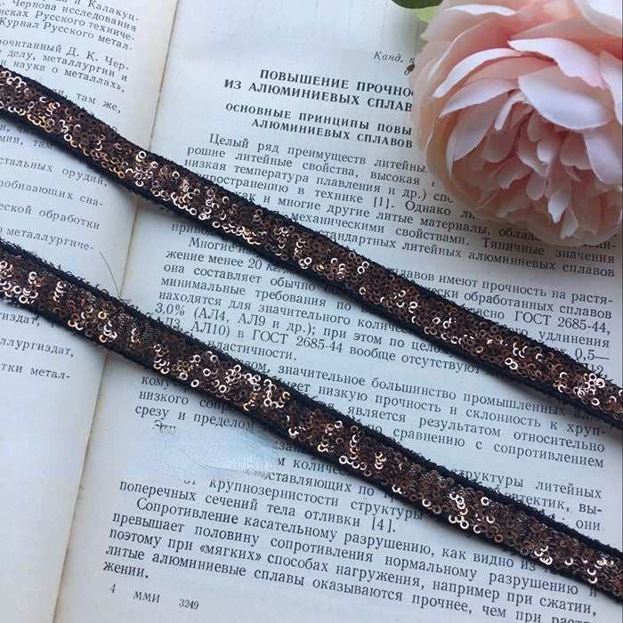 Beaded Sequins Color Trim Fabrics BT0042-Lace Fabric Shop