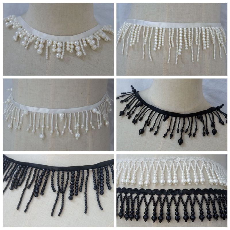 Tassel Beaded Lace Trimming BT0025-Lace Fabric Shop