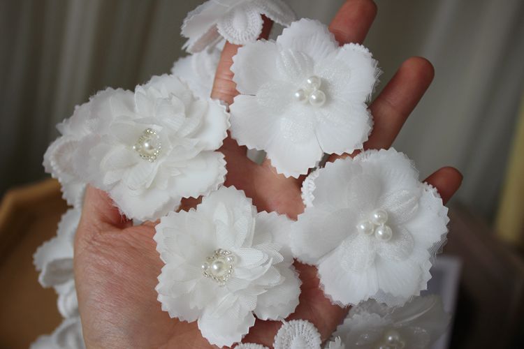 3D Beaded Floral Lace Trimming BT0053-Lace Fabric Shop