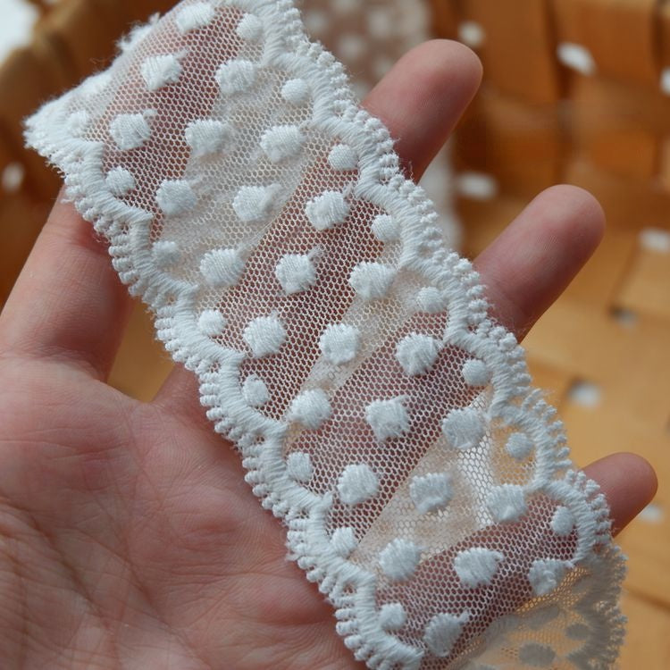 Stitching Tulle Fabric Width 2-4 cm TF0076-Lace Fabric Shop