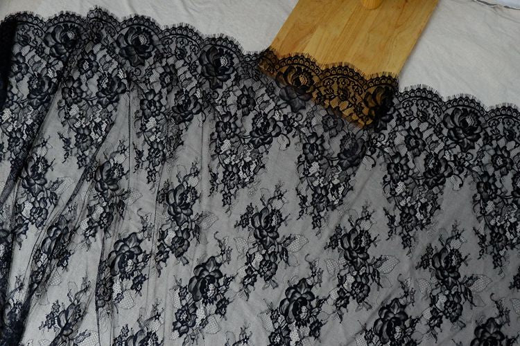 Chantilly Lace Width 70-150 cm CHL0010-Lace Fabric Shop