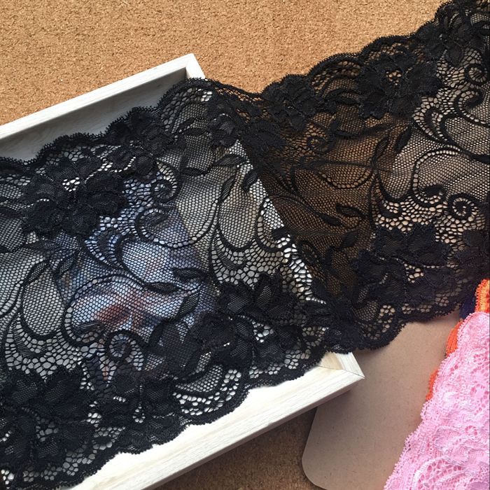 Stretch Color Lace Trim Width 17.5 cm CL0011-Lace Fabric Shop