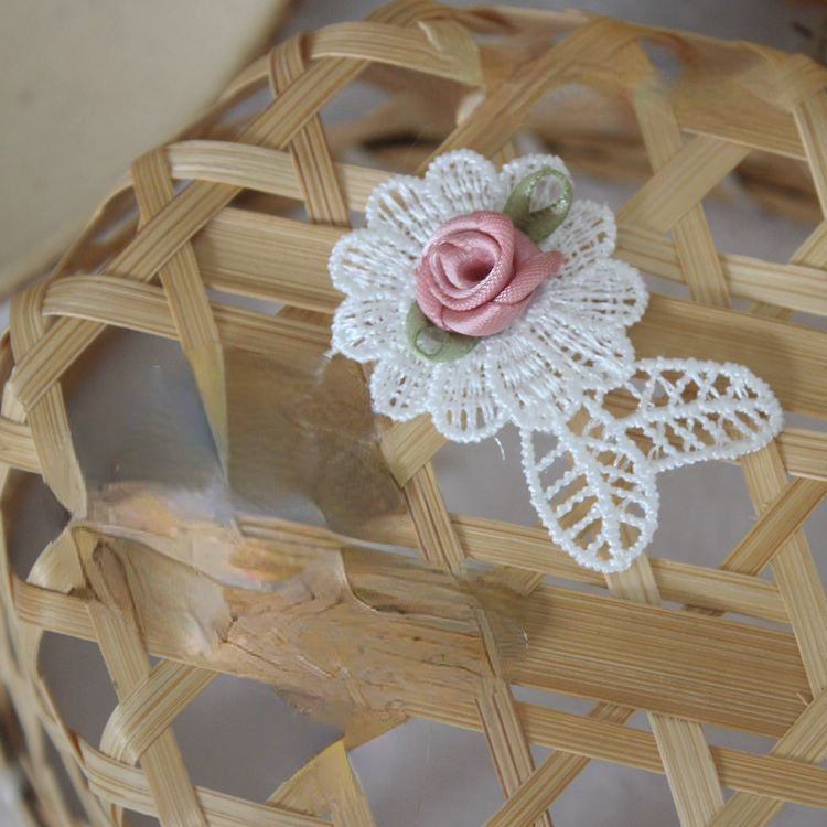 Lace Bead Trimming Single Floral BT0030-Lace Fabric Shop
