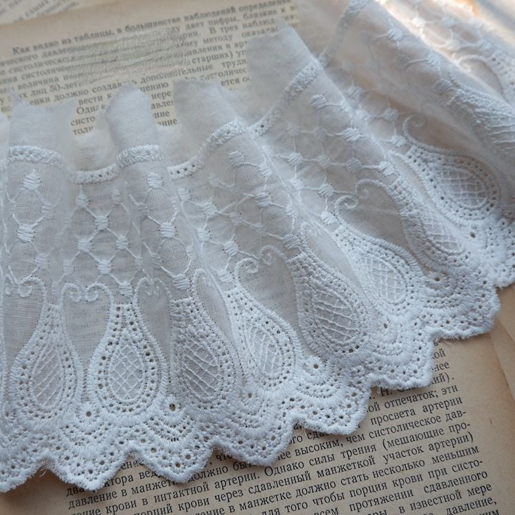 Embroidery Eyelet Lace Trim Width 11 cm EF0013
