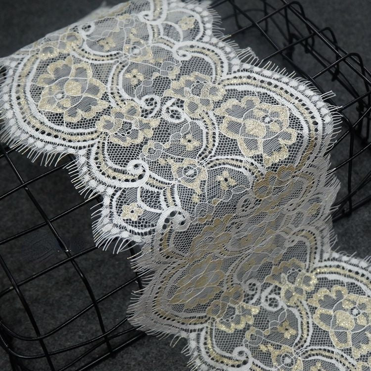Chantilly Color Lace Width 17 cm CL0004-Lace Fabric Shop