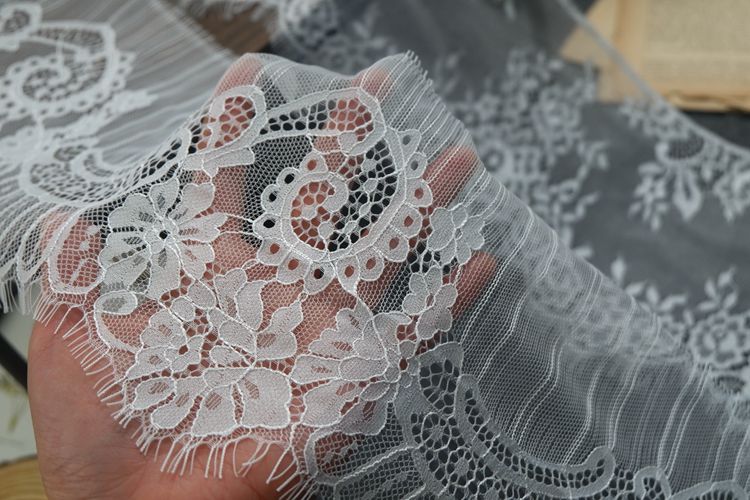 DIY Veil Lace Trim Fabric Width 16 cm LT0293-Lace Fabric Shop