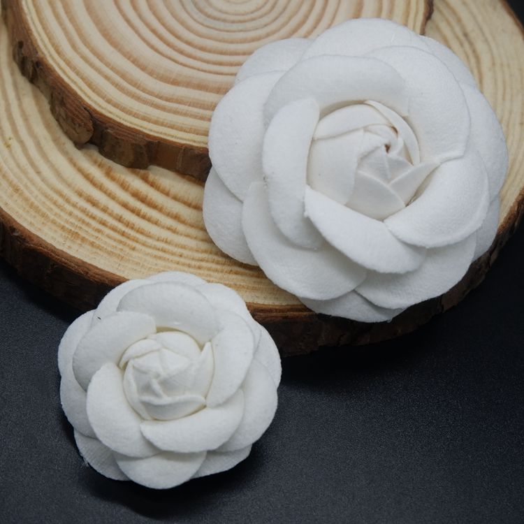 3D Camellia Hat Bag Sweater Brooch BTA0015-Lace Fabric Shop