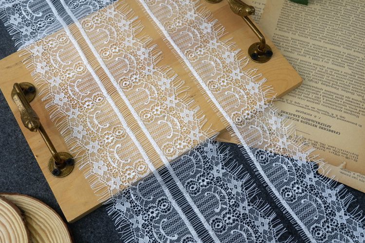 Chantilly Lace Trim Width 7-15 cm LT0041-Lace Fabric Shop