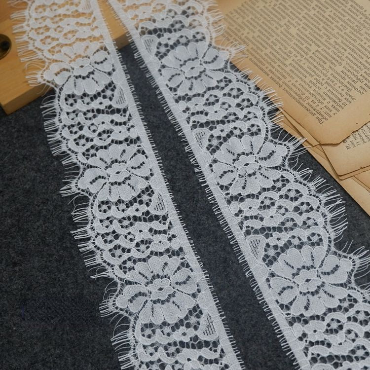 Chantilly Lace Veil Trim Fabric Width 7 cm LT0275-Lace Fabric Shop
