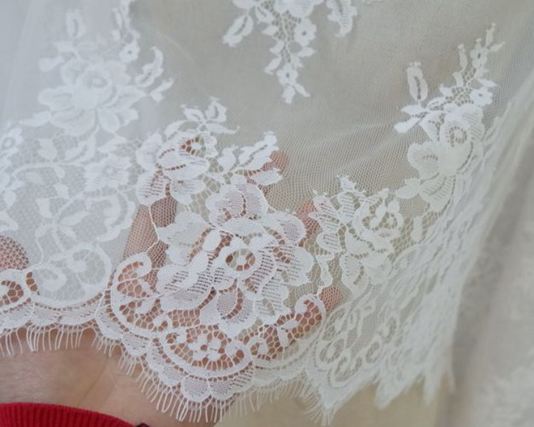Lace Trim Edge Fabric Width 32-46 cm LT0251-Lace Fabric Shop