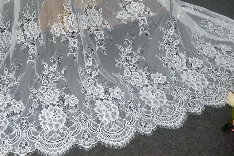 Chantilly Lace Fabrics Width 150 cm CHL0057-Lace Fabric Shop