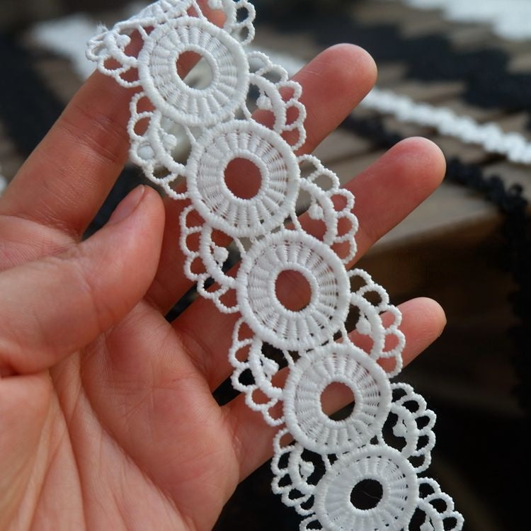 Guipure Lace Trim Flower Width 1-6 cm LT0311-Lace Fabric Shop