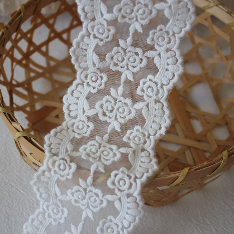 Tulle Lace Trim Sewing Fabric Width 6 cm LT0374-Lace Fabric Shop