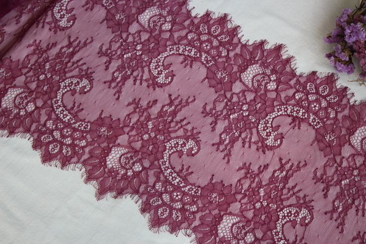 French Color Lace Trim Width 33-35 cm CL0020-Lace Fabric Shop