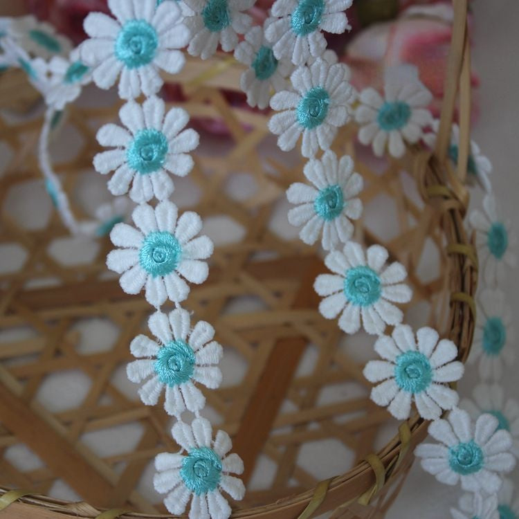 Color Floral Lace Trim Width 2.5 cm CL0028-Lace Fabric Shop