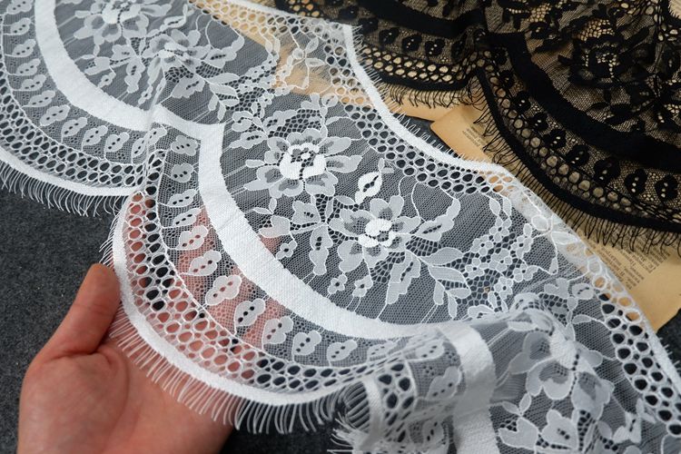 French Chantilly Lace Trim Width 20 cm LT0279-Lace Fabric Shop