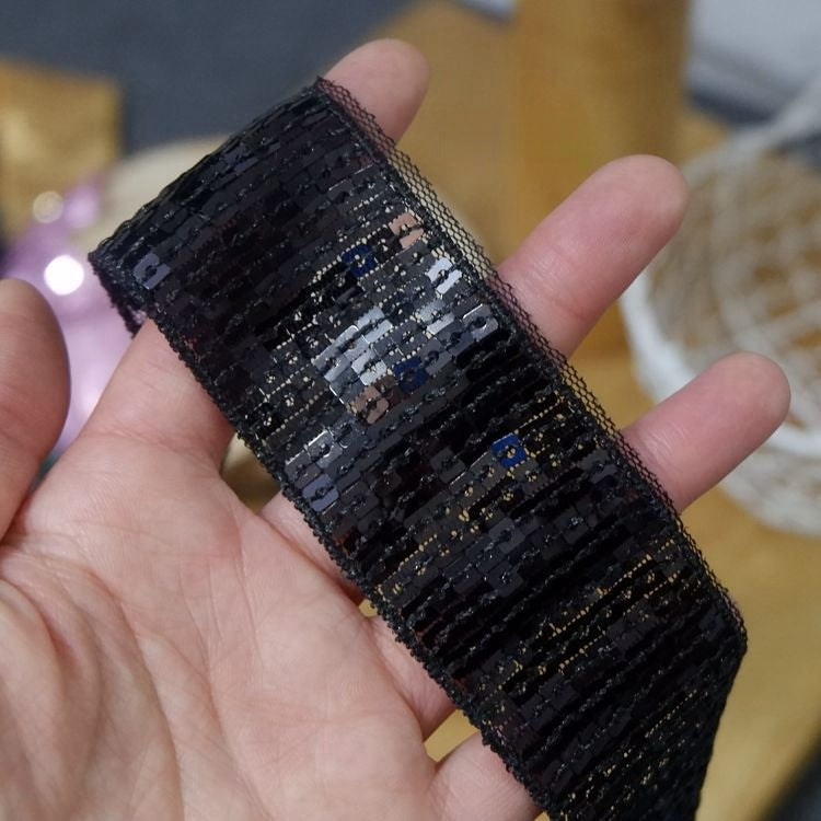 Beaded Sequins Color Lace Trims BT0043-Lace Fabric Shop