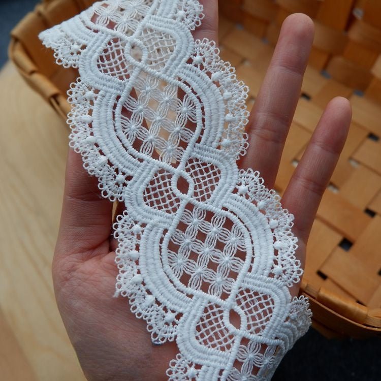 Guipure Lace Trims Width 4-10 cm LT0133-Lace Fabric Shop