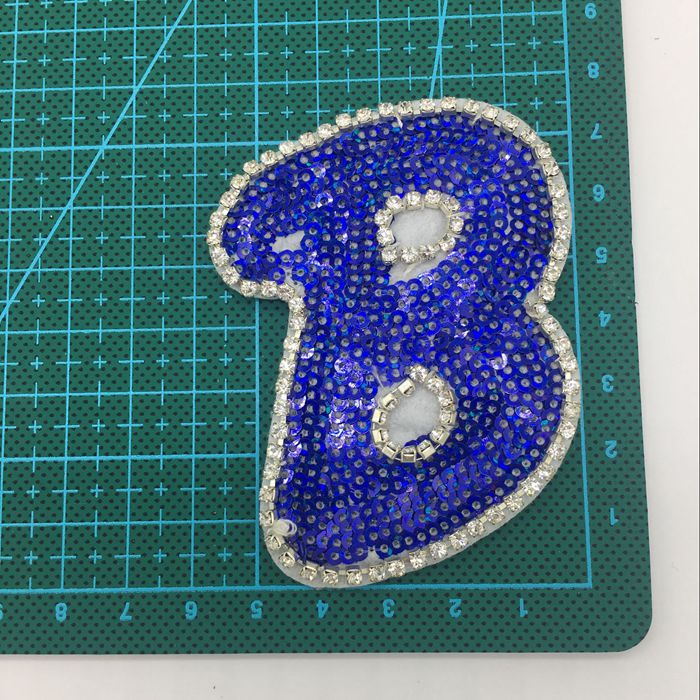 Sequins Letters Cloth Sticker Accessories BA0049-Lace Fabric Shop