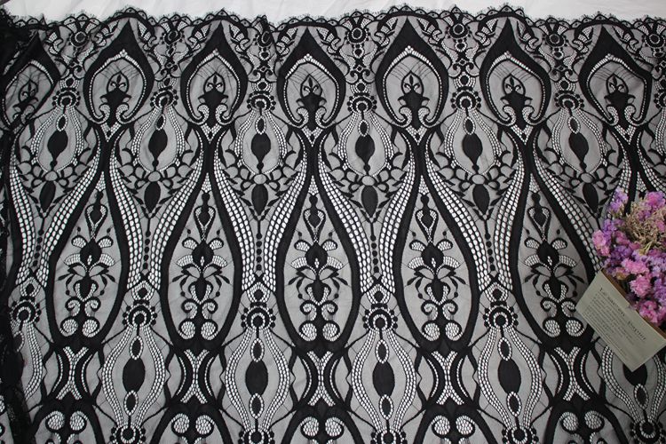 3D Chantilly Lace Textile Width 150 cm CHL0120-Lace Fabric Shop