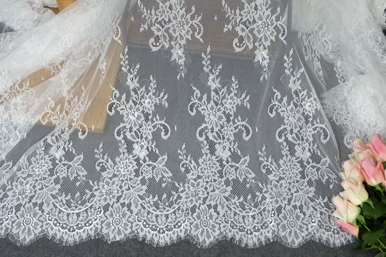 3D Chantilly Lace Width 150 cm CHL0053-Lace Fabric Shop