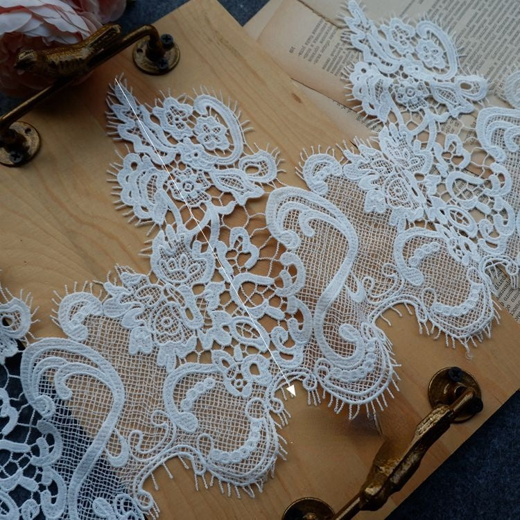 Guipure Lace Trim Width 8-21 cm LT0032-Lace Fabric Shop