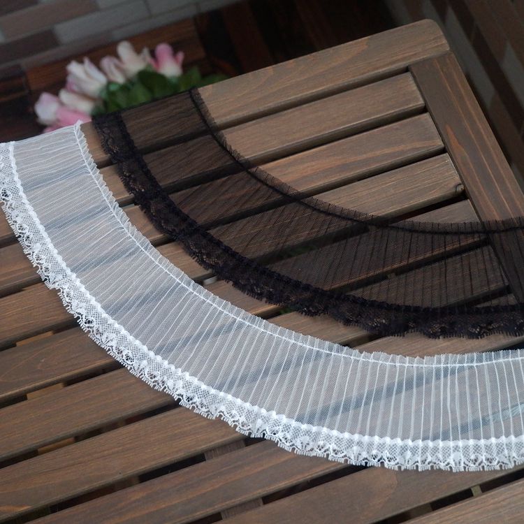 Pleated 3D Lace Trim Fabrics Width 7 cm LT0317-Lace Fabric Shop