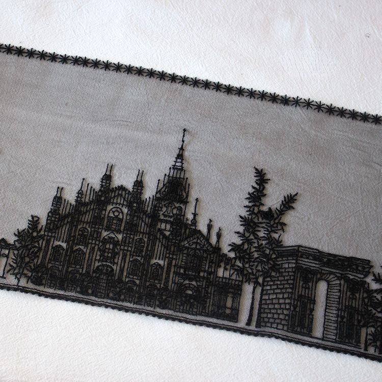 Embroidery Lolita Tulle Lace Trim Width 18 cm TF0118-Lace Fabric Shop