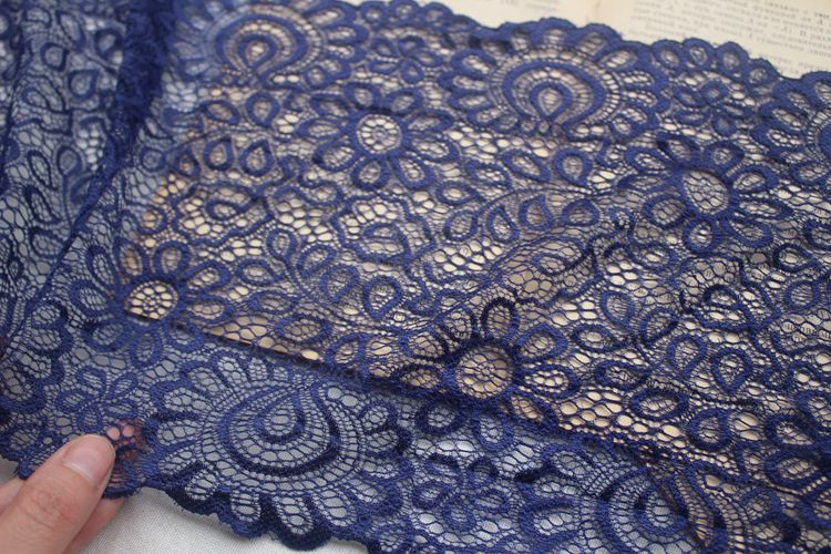 Stretch Color Lace Trim Width 21 cm CL0023-Lace Fabric Shop