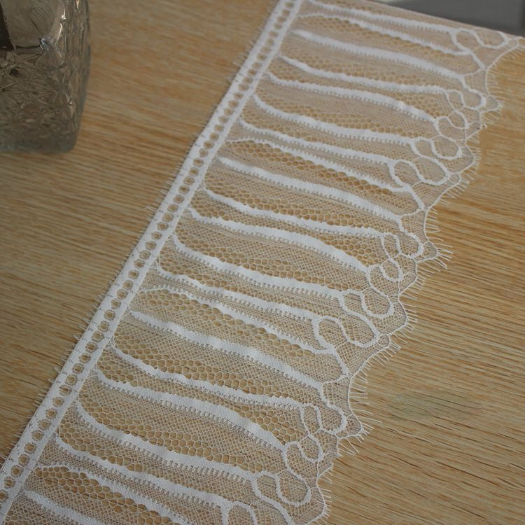 Veil Chantilly Lace Trims Width 14-16 cm LT0326-Lace Fabric Shop