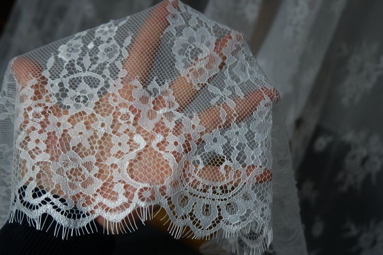 Wedding Chantilly Lace Fabric Width 150 cm CHL0087-Lace Fabric Shop