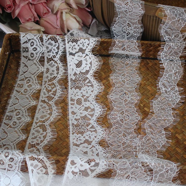 Eyelash Lace Trim Dress Material Width 4-7 cm LT0353-Lace Fabric Shop