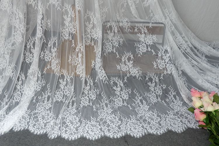 Wedding Dress Lace Fabric Width 150 cm CHL0079-Lace Fabric Shop