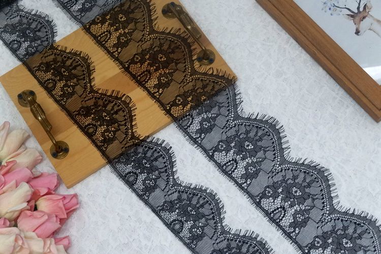 Eyelash Lace Trim Width 8-12 cm LT0059-Lace Fabric Shop