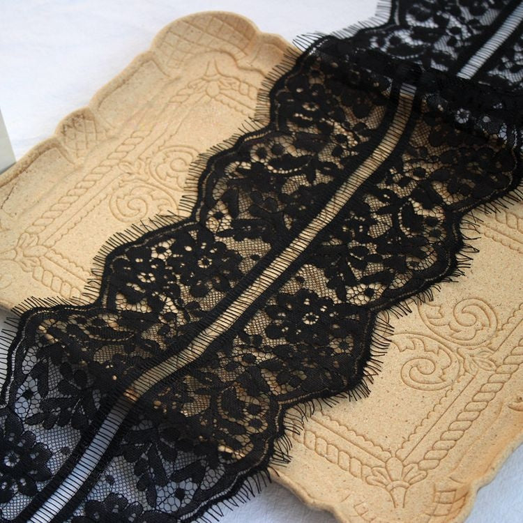 Chantilly Lace Trim Hem Fabric Width 7-16 cm LT0329-Lace Fabric Shop