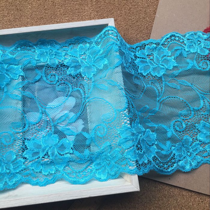 Stretch Color Lace Trim Width 17.5 cm CL0011-Lace Fabric Shop