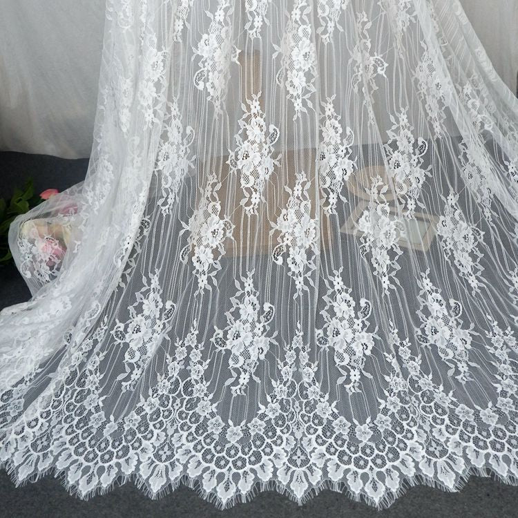 3D Chantilly Lace Width 150 cm CHL0035-Lace Fabric Shop