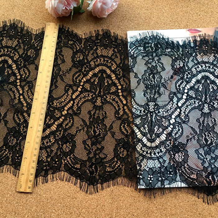 Chantilly Lace Trim Width 22-33cm LT0019-Lace Fabric Shop