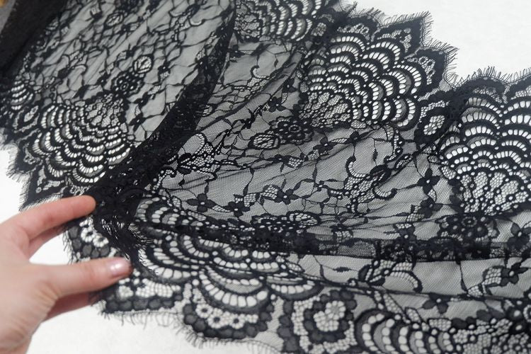 Chantilly Lace Trim Fabrics Width 46 cm LT0304-Lace Fabric Shop