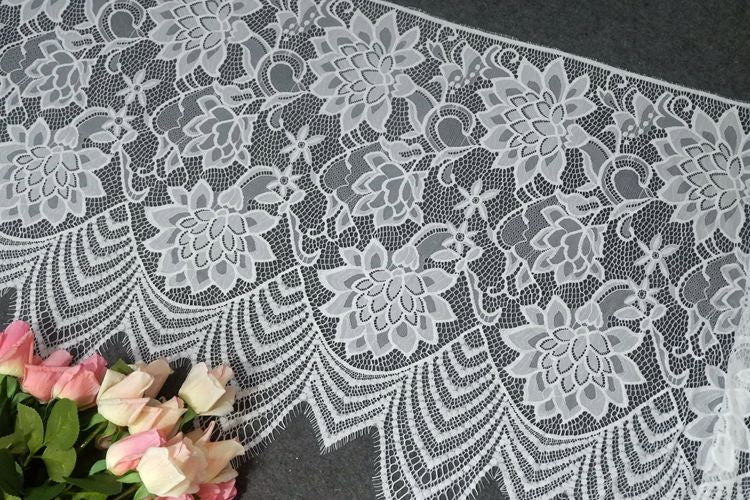Floral Guipure Lace Width 58 cm GL0038-Lace Fabric Shop
