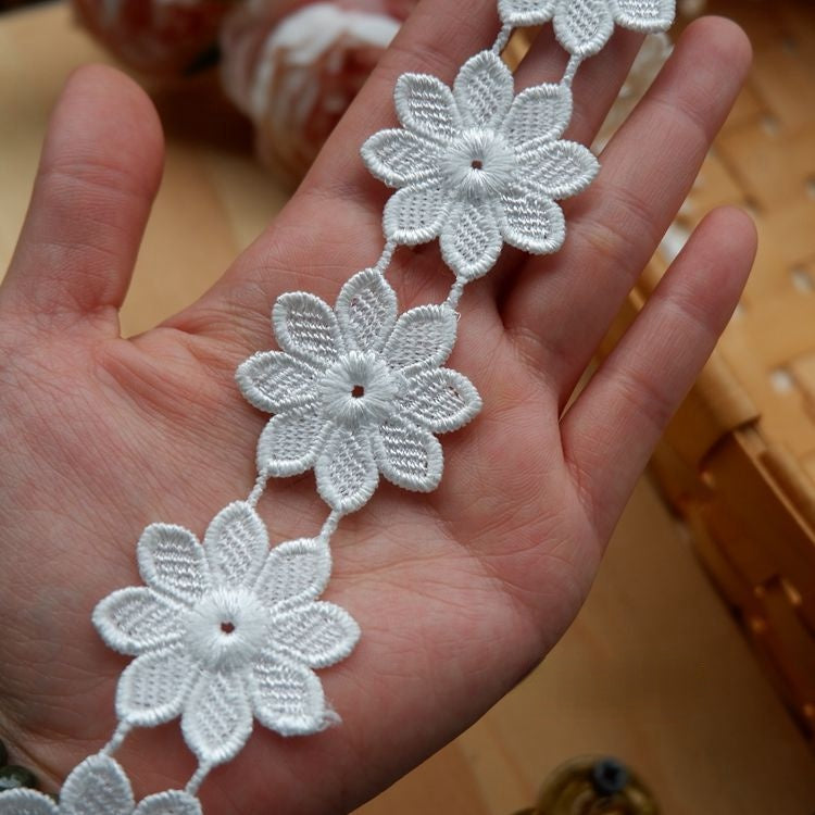 3D Lace Trim Fabric Width 3-6 cm LT0135-Lace Fabric Shop