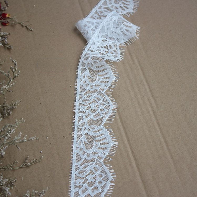 Letters Chantilly Lace Trim Width 3-8 cm LT0322-Lace Fabric Shop