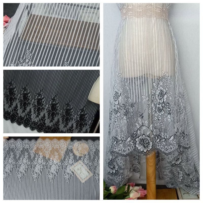 Stripe Guipure Lace Width 150 cm GL0003-Lace Fabric Shop