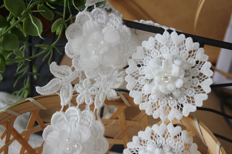 3D Beaded Floral Lace Trimming BT0053-Lace Fabric Shop