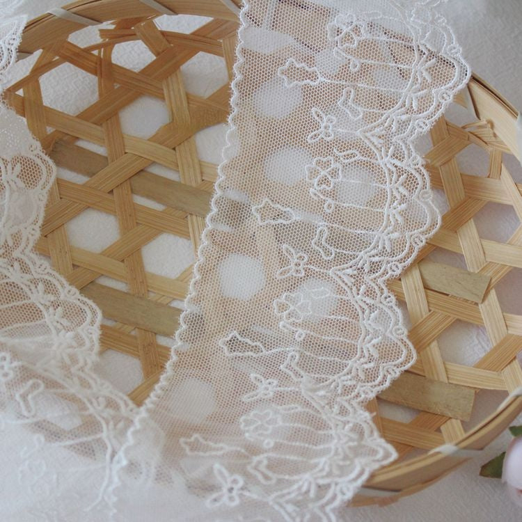 Embroidery Tulle Lace Trim Width 7 cm LT0371-Lace Fabric Shop